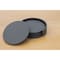 Dacasso Gray Leatherette 4 Coaster Set with Holder AG-4218 - alternate 2